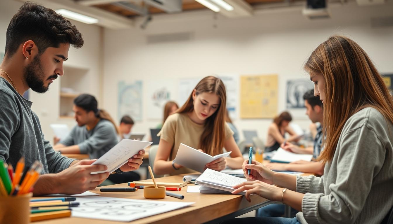 Modern university campus for students